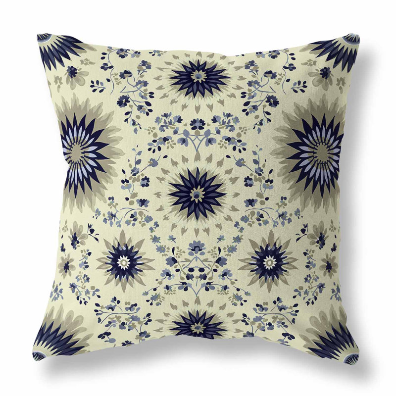 Coussin décoratif réversible intérieur / extérieur Delightful Dandelions, H 20 po x l 20 po
