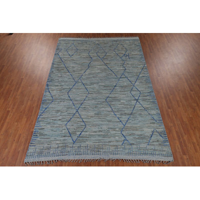 Handmade Wool Moroccan Oriental Area Rug 9x13