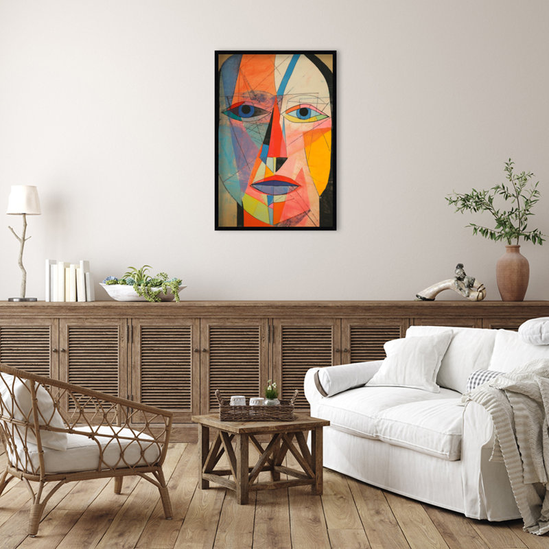 " The Face " by Treechild, Black, 41" H x 28" W