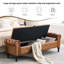 Banc de rangement rembourré en similicuir-526122575