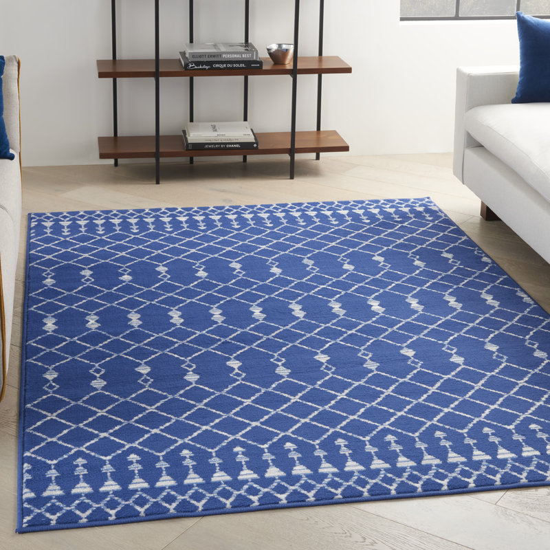 Geometric Indoor Rug, Rectangle 4' x 6'