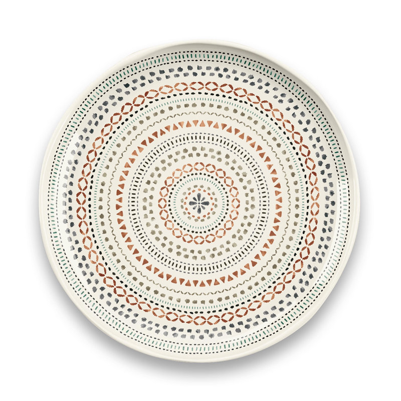 Assiette plate Rora Desert Mandala Planta - beige - 10,5 po