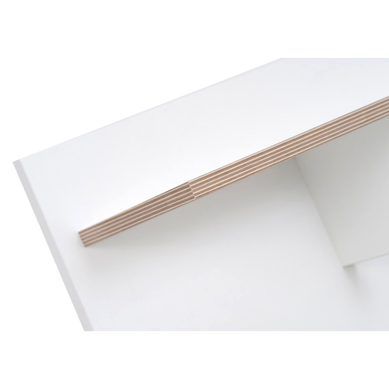 Makee 2 Piece Wood, White