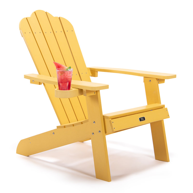 Outdoor Adirondack Chair, Yellow
