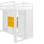 Lit mezzanine simple pour enfants avec garde-robe-1196780181