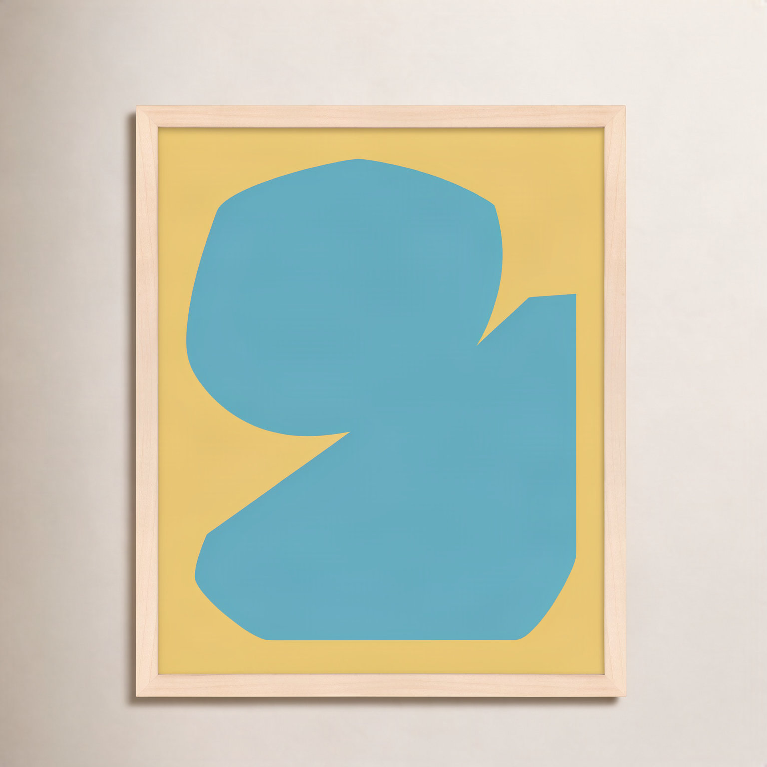 Blue Study 2 by Michael Kempen, 30"H x 24"W x 1.25"D, Maple Framed