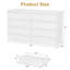 Commode double moderne avec grand rangement, commode en bois-130076471
