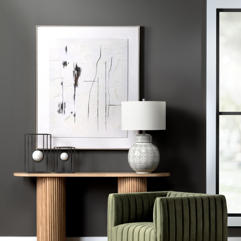 Saxton Abstract Framed Canvas Wall Art