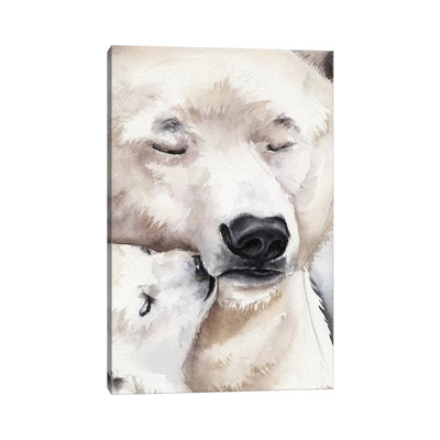 Polar Bear 1 Piece Wrapped Canvas Wall Art