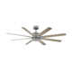 Renegade 8 - Blade Outdoor / Indoor Smart Ceiling Fan with Remote Control and LED Light Kit Included, Works With Alexa and iOS or Android App