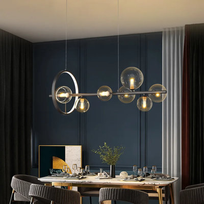 Agnello 7 - Light Black Kitchen Island Pendant