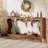 Enisha 63" D Scalloped 2-Tier Console Table-1595932524