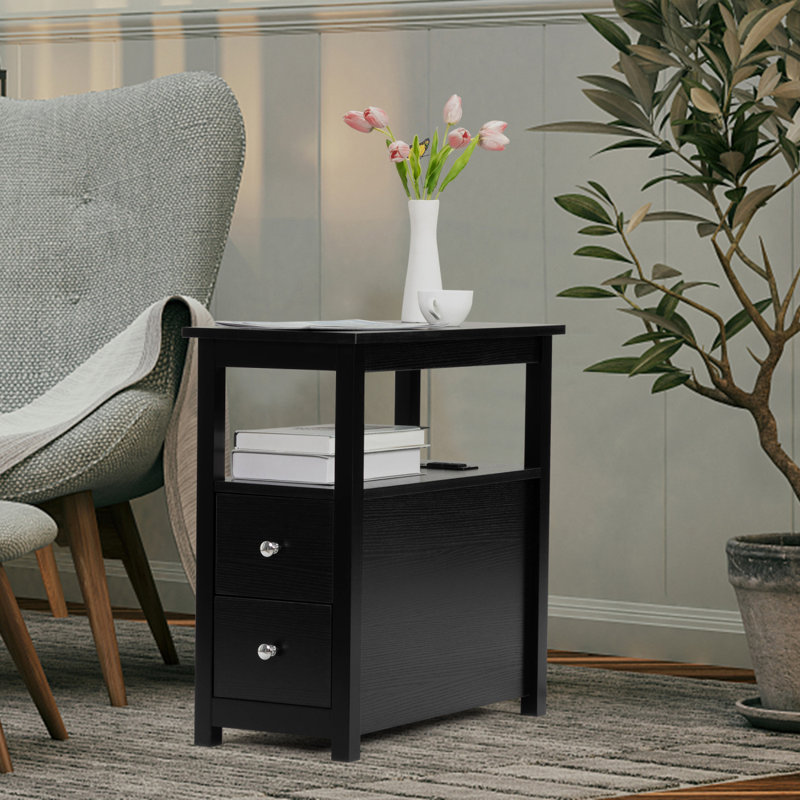 Side Table Rustic With Drawer