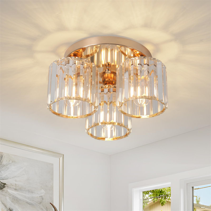 Flush Mount, 19cm H x 33cm W x 33cm D