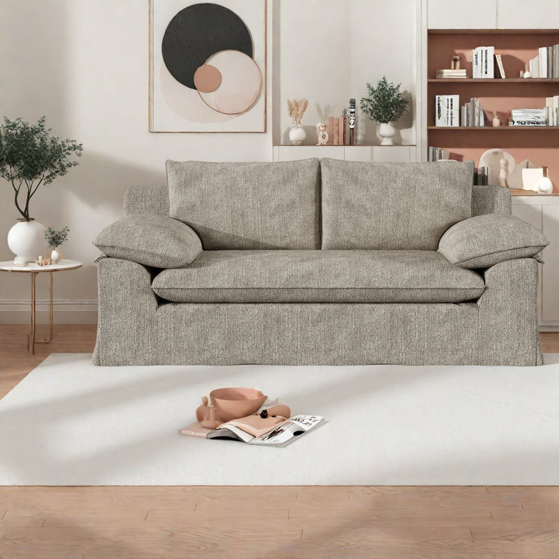 Upholstered 79.13 Sofa, Gray