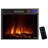 Breckenridge Ebern Designs 24.8 " W Black Electric Fireplace with BTU 4097