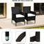 2Pcs Dining Chairs, With Cushions & Slip Foot, For Patio, Garden, Lawn, Dark Coffee, Comfort Chairs From , Backyard, Dependable Quality