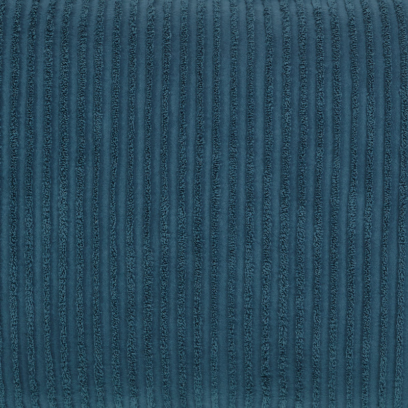 Jullian 100% Cotton Tufted Pillow Sham with Stripe Pattern Machine Washable Pillow Cover, Standard Sham, Teal