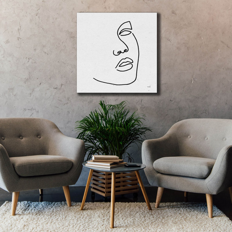 «Island Breeze 1 BW» par Moira Hershey, art mural sur toile, H 37 po x l 37 po x P 1,5 po