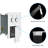 Dual Shower Head - 10 Inch Square Wall Mounted System Easy Install With