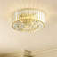 Plafonnier encastré en cristal 3 lumières Abrego
