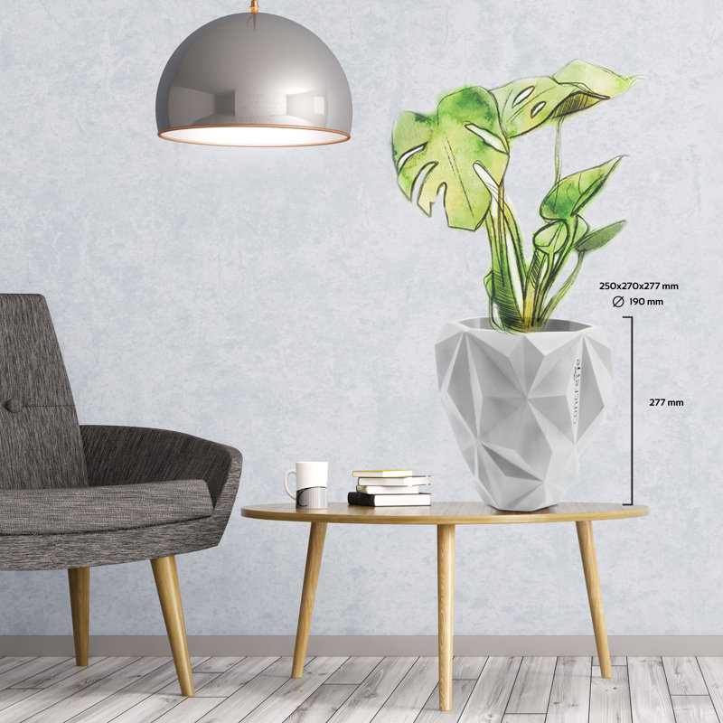Handmade Pot Planter, White