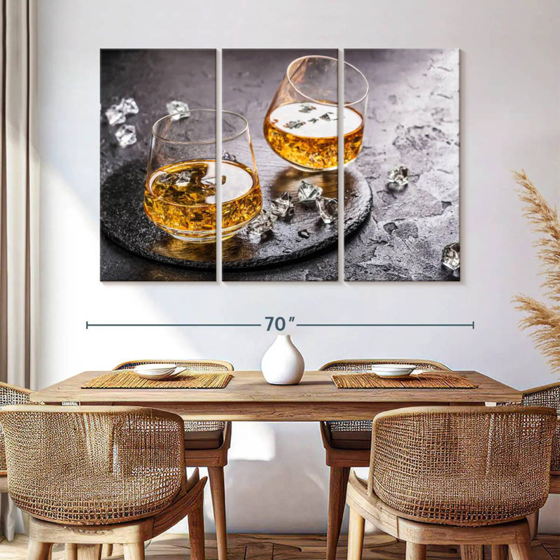 Yarlin Cognac On Ice, 42" H x 65" W