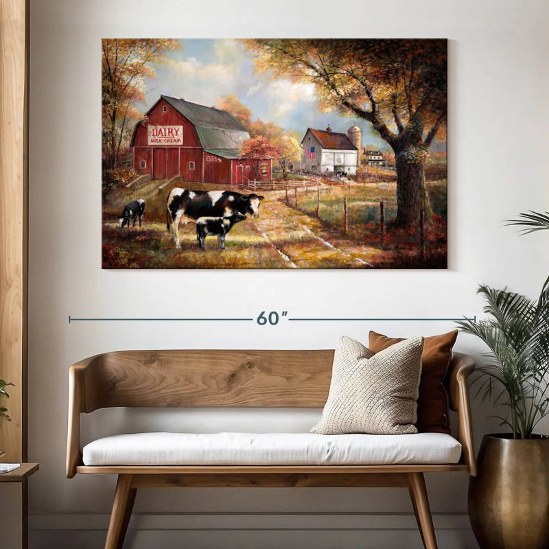 Souvenirs à la ferme, H 34 po x l 51 po