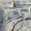 Coussin décoratif rond Lorenzo - bleu