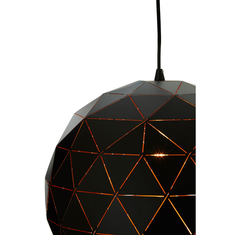 Cosima 1 - Light Single Pendant, Matte Black, Black/Gold