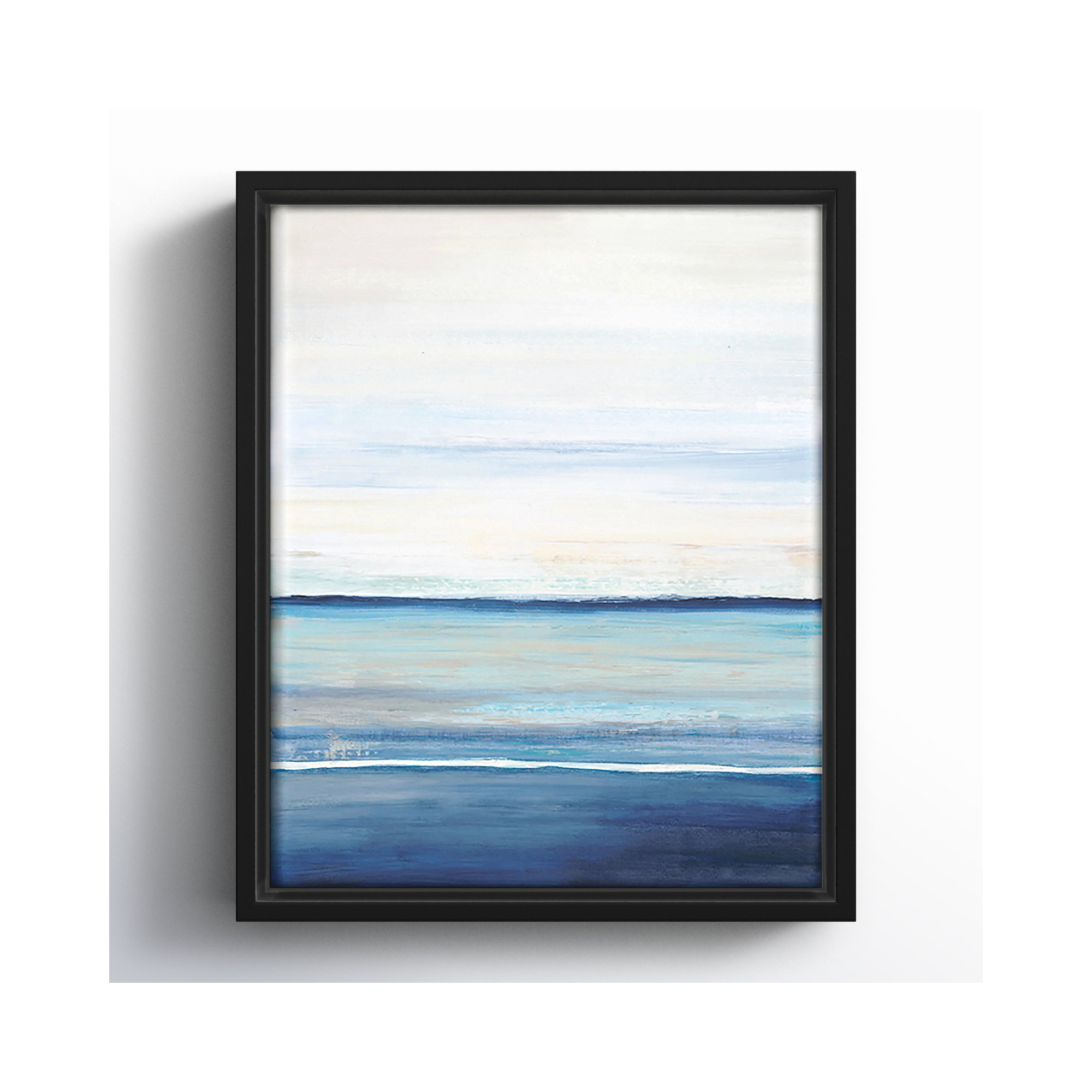 Distant Whispers by Filippo Ioco - Painting Print, Black Framed Canvas, 11.5" H x 9.5" W x 2" D