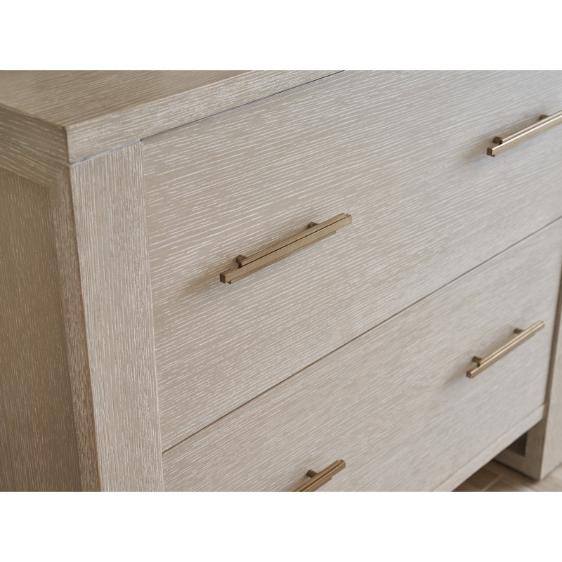 Hewitt 2-Drawer Lateral Filing Cabinet, Light Taupe/Champagne 