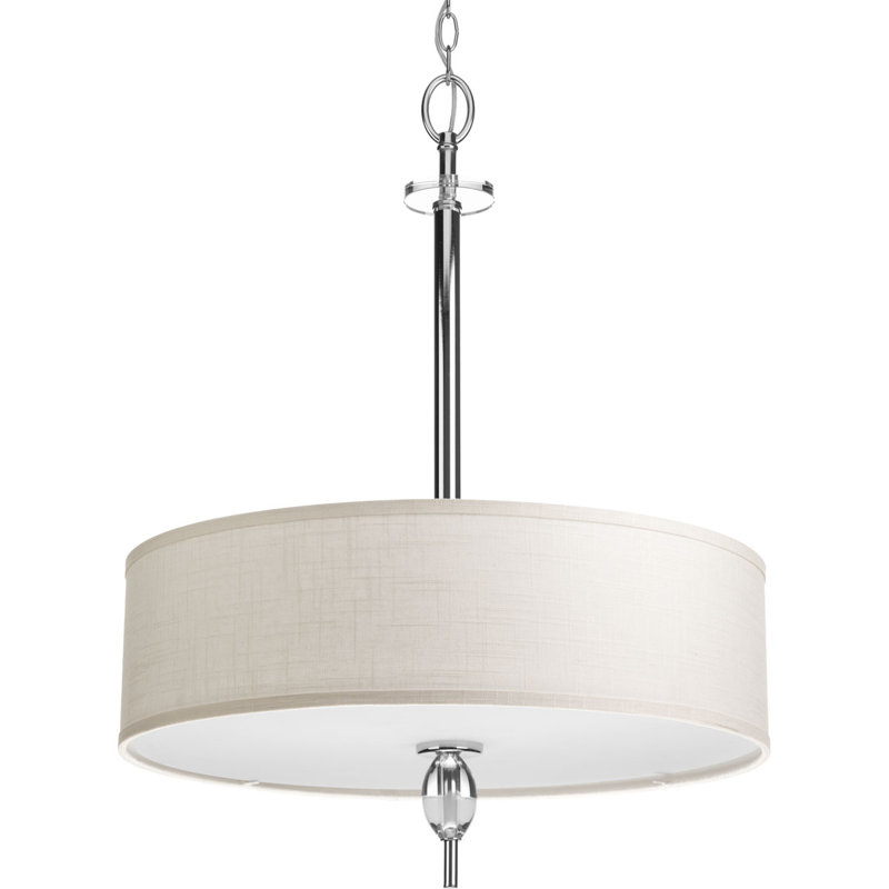 Luminaire suspendu tambour 4 lumières unique Jaelanie