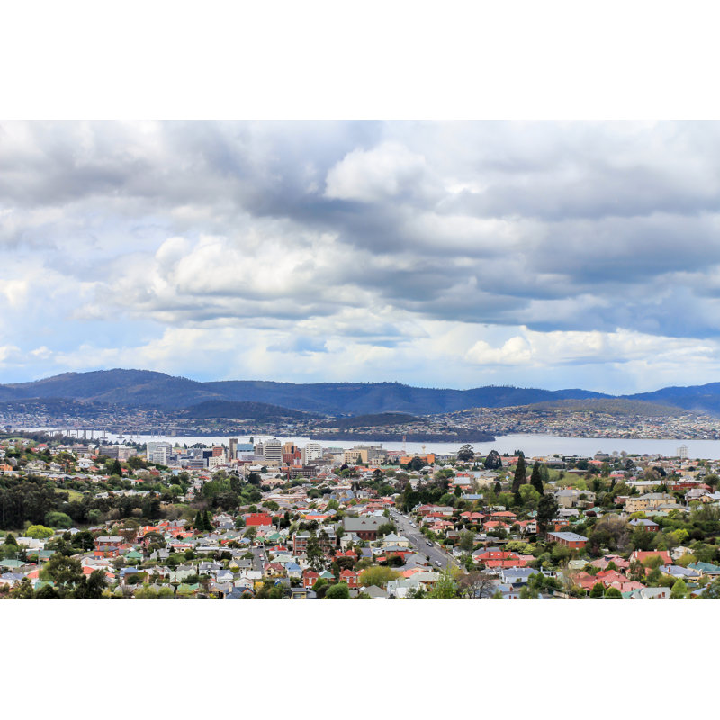 View To The Hobart City Center - Wrapped Canvas Print, 30cm H x 46cm W
