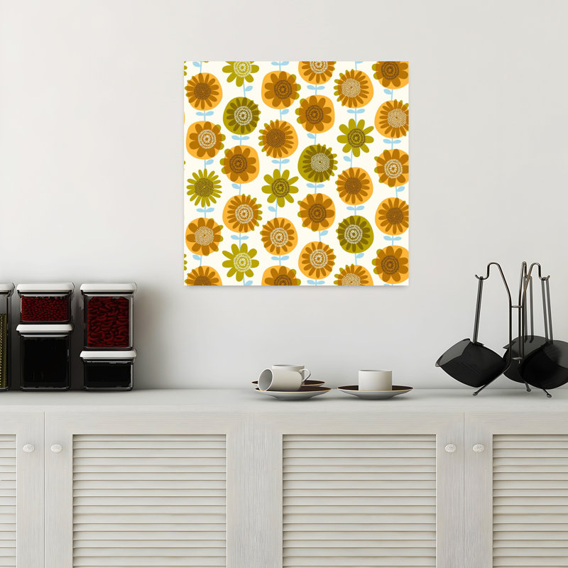 Atomic Art 4, art abstrait contemporain, H 18 po x l 18 po