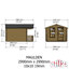 Maulden 10 ft x 10 ft 19 mm Log Cabin