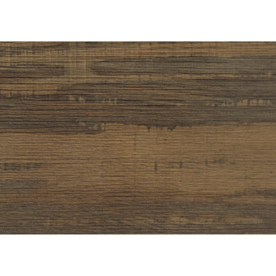 Table de bureau contemporaine, stratifié brun, pieds en métal noir, l 47,28 po, bureau moderne, brun, support, l 48 po