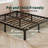 10" Steel Bed Frame Heavy-Duty Noise-Free No Boxspring Needed with Rubber Corner Guards-83876229