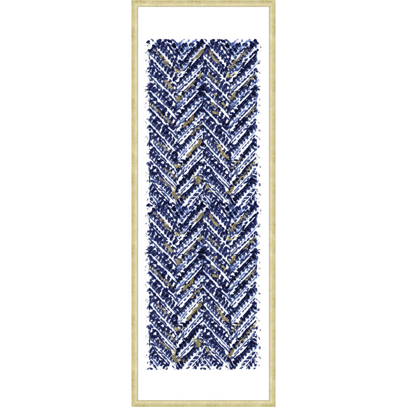 " Zig In Blue/Gold " Painting Print
