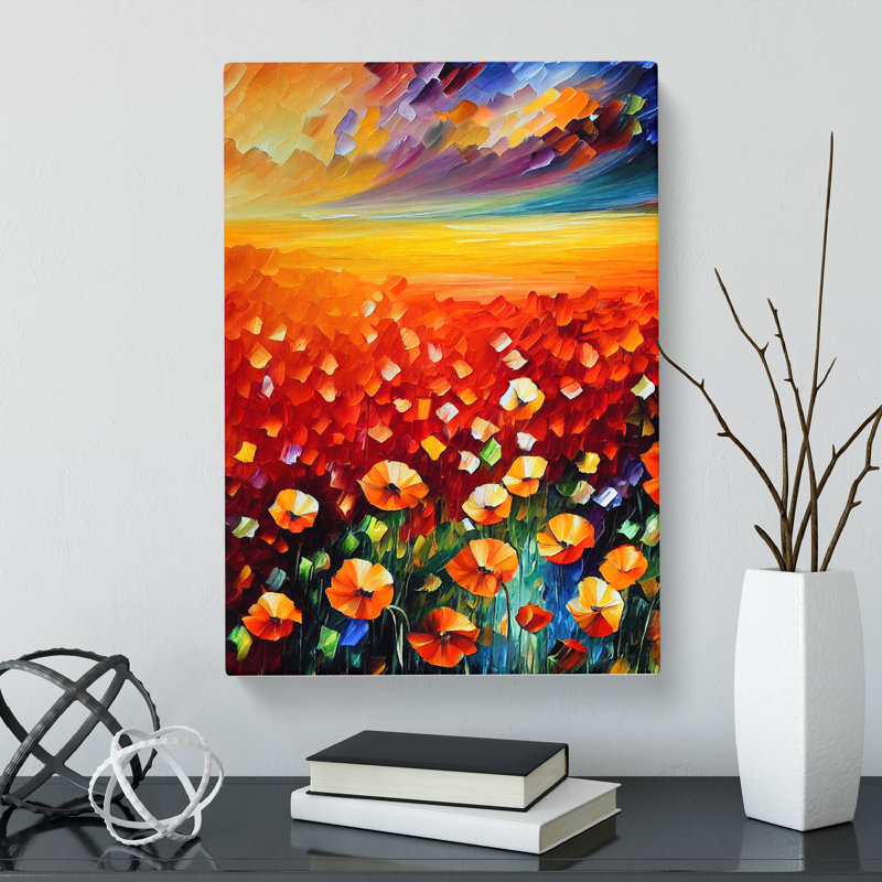 Murtaugh Poppy Field Vol.2 - Wrapped Canvas, 60cm H x 40cm W x 3cm D