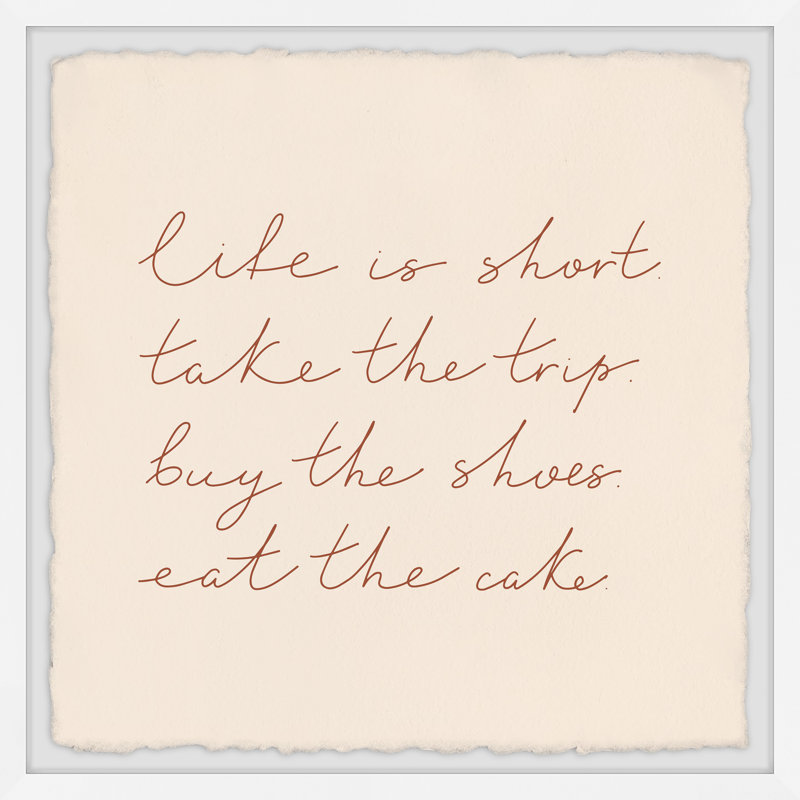 Eat The Cake - Single Picture Frame Print, 51cm H x 51cm W x 3.81cm D