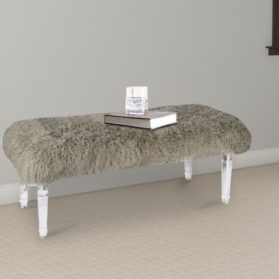 Sheelah Faux Fur Upholstered Storage Bench