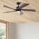 132cm LED Ceiling Fan with Dimmable Light Kit and Remote