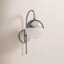 Yvette Single Light Glass Dimmable Armed Sconce