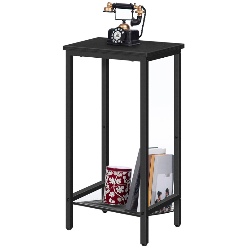 Grande table de bout 28,9 po Raimondas, Noir / Noir