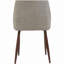 Padded double dining table and chair set