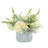 Spring Centerpiece with Hydrangeas, Eucalyptus and Heather