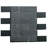 Athena Black 2" x 6" Matte Glass Brick Mosaic Wall Tile-63332421