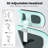 White & Black Ergonomic Office Chair, Home Office Desk Chair, With Headrest, High Back Computer Chair, Armrests And Adjustable Lumbar Support For Home Office Study Room-396486439-396486441