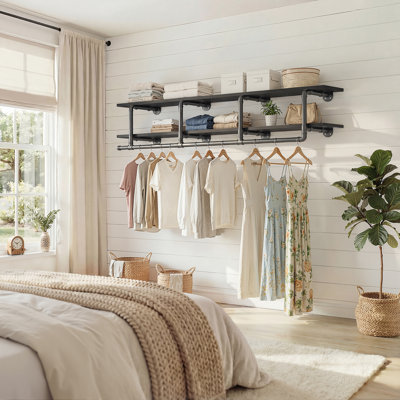 Closet Rack with Hanging Rods